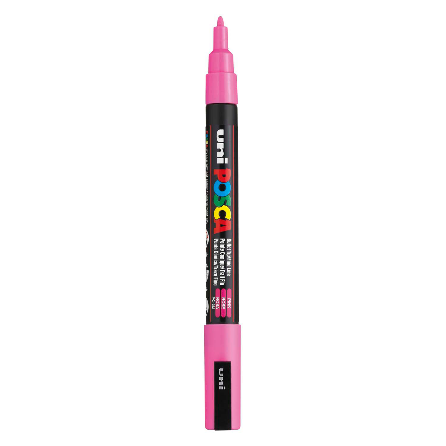 Marqueur de peinture Uni Posca PC3M rose - pointe ronde jusqu'à 1,3 mm