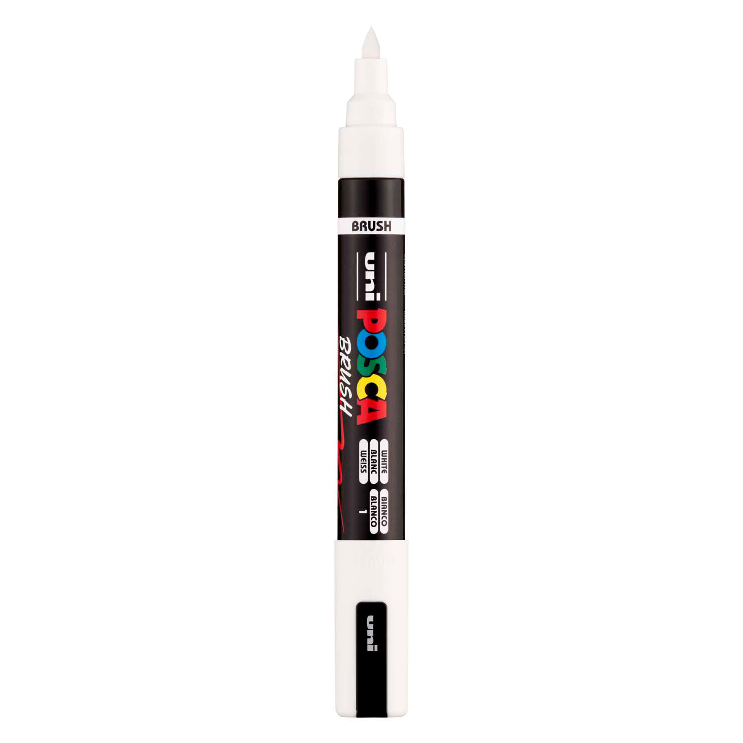 Uni Posca Brushmarker PC5BR Wit - brushpunt 1 - 10 mm