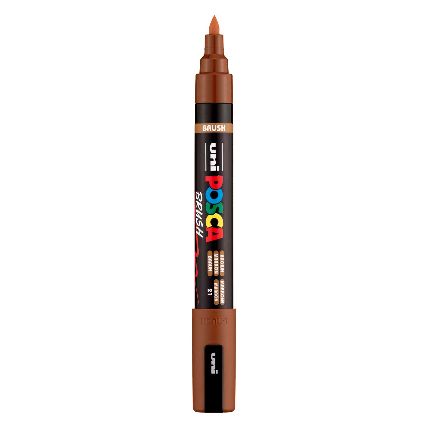 Uni Posca Brushmarker PC5BR Bruin - brushpunt 1 - 10 mm