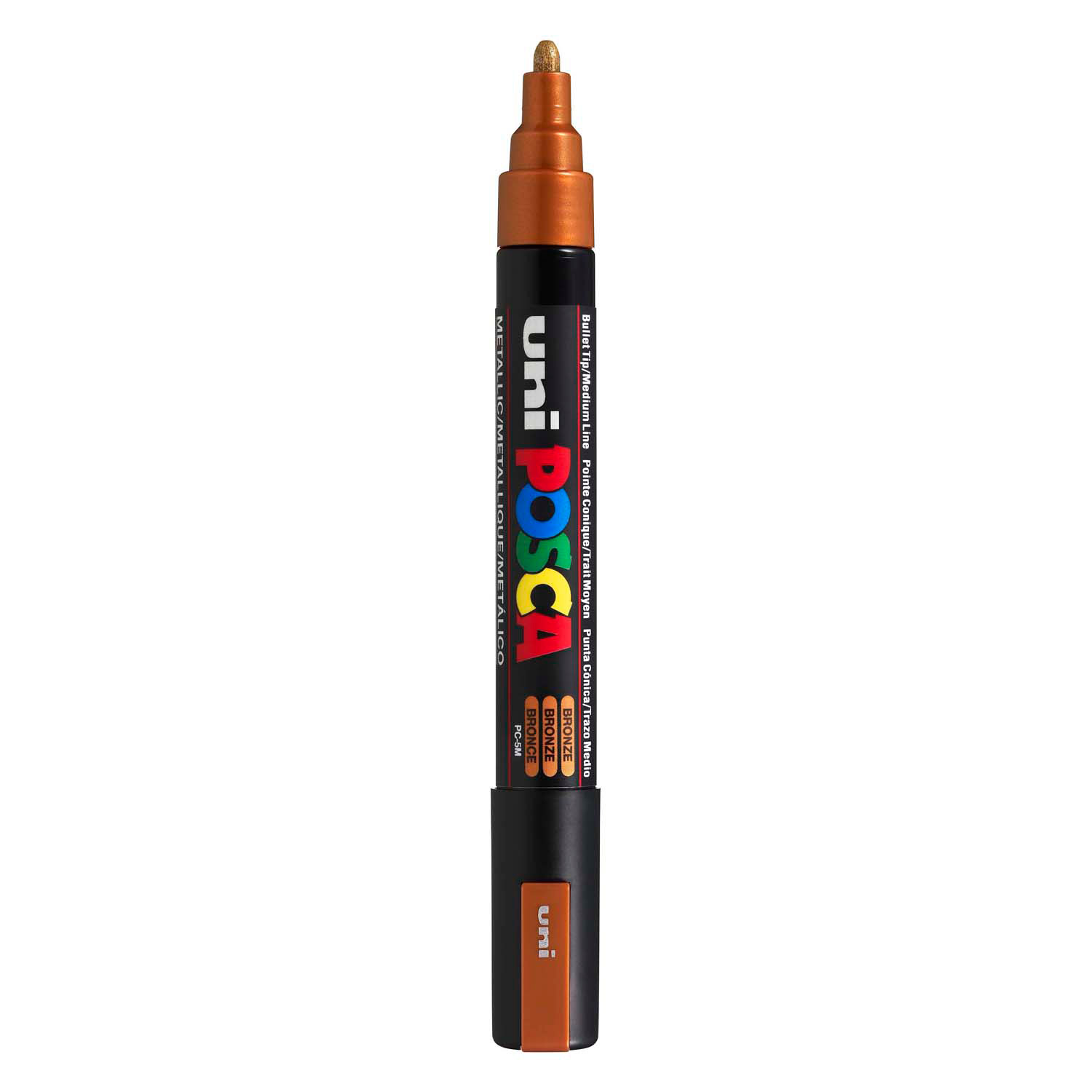 Marqueur de peinture Uni Posca PC5M Bronze - pointe conique 2,5 mm