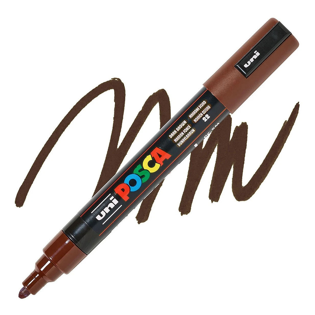 Marqueur de peinture Uni Posca 5M Marron foncé