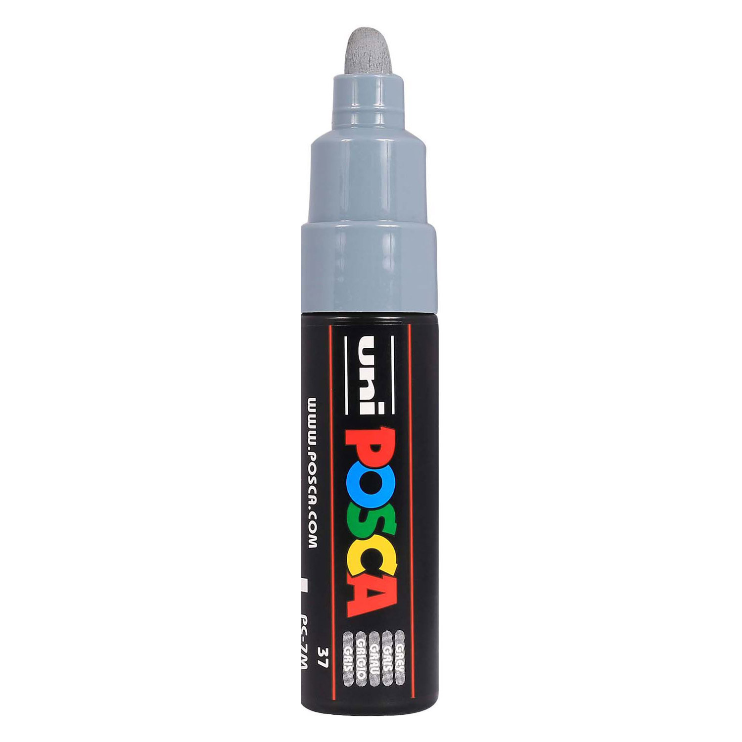 Uni Posca Lackmarker 7M Grau – konische Spitze 4,5 mm
