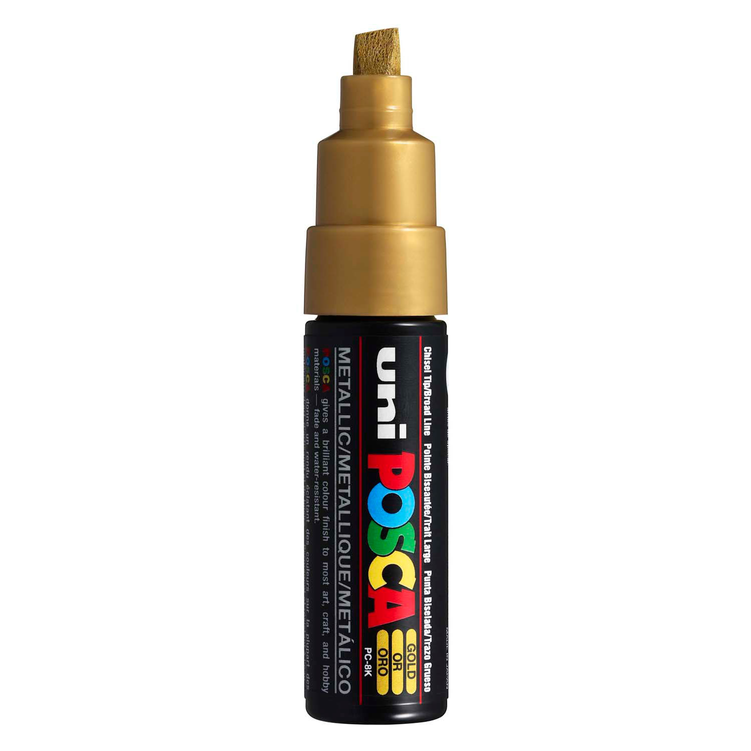 Uni Posca Lackmarker 8K Gold – Keilspitze 8 mm