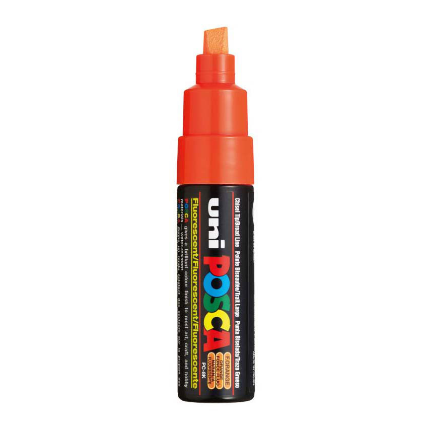 Uni Posca Lackmarker 8K Orange – Keilspitze 8 mm