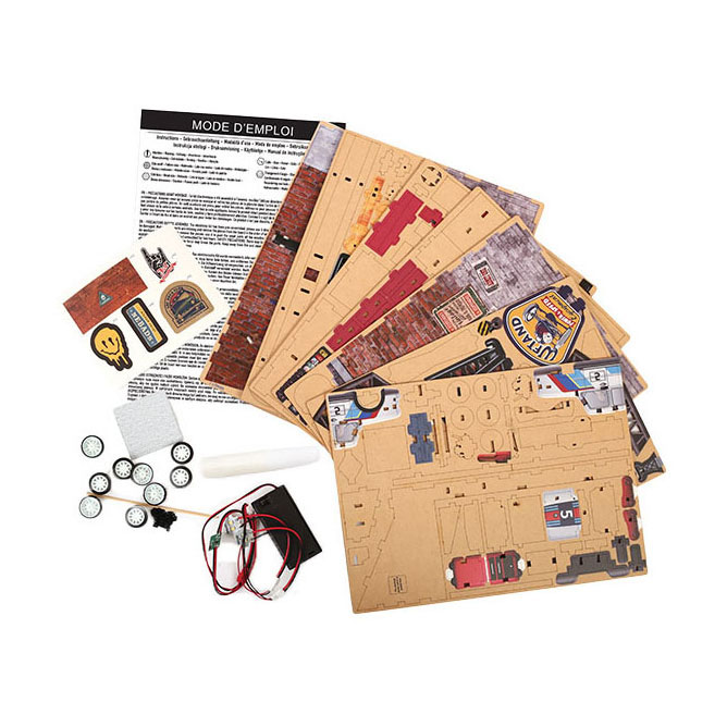 Graine 3D Scene Garage Book Nook Modelbouwpakket