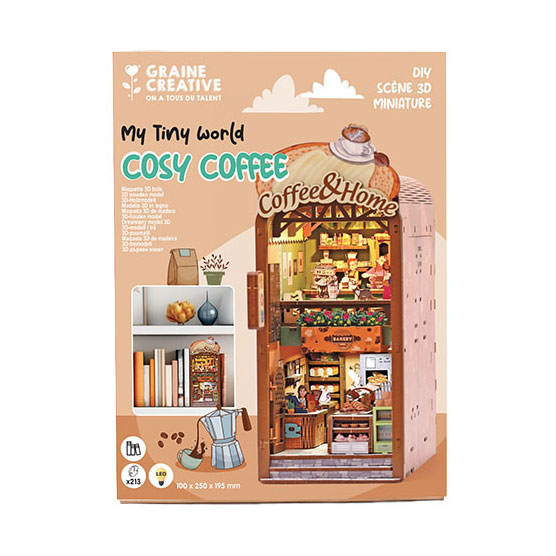 Graine 3D Scene Cosy Coffee Book Nook Modelbouwpakket