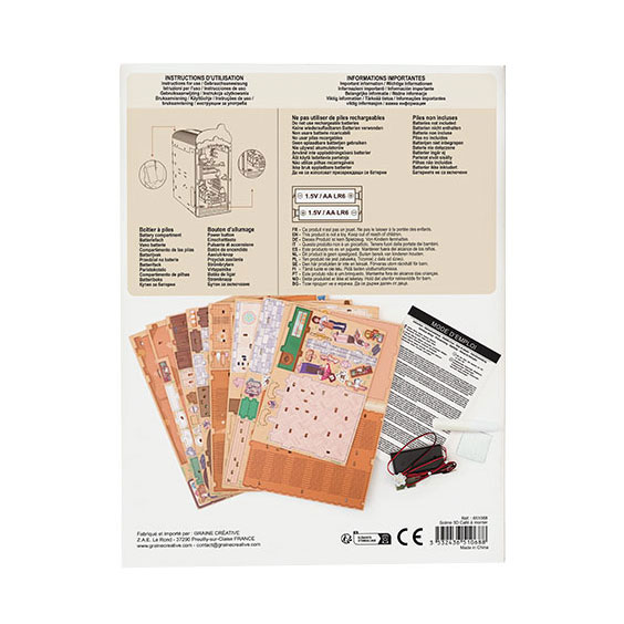 Graine 3D Scene Cosy Coffee Book Nook Modelbouwpakket