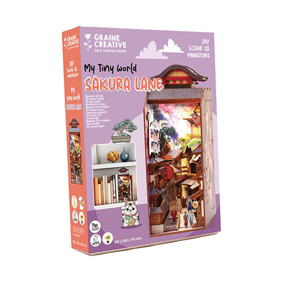 Graine 3D Scene Sakura Lane Book Nook Modelbouwpakket
