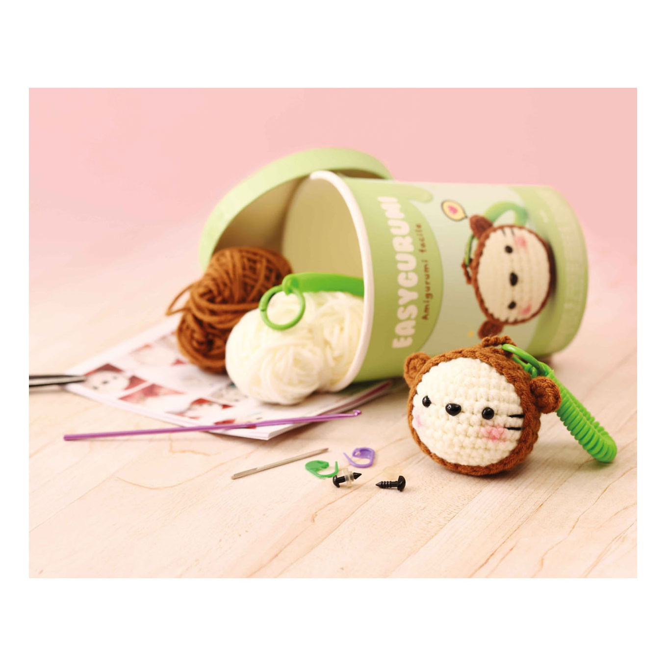 Kit de crochet Graine Easygurumi Ours - aiguille et fil inclus