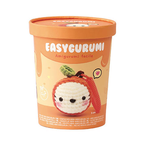 Kit de crochet Graine Easygurumi Mandarin - aiguille et fil inclus