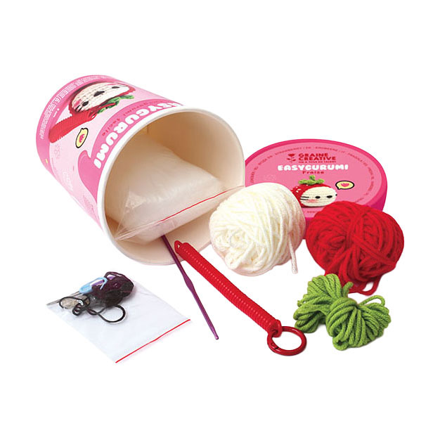 Kit de crochet Graine Easygurumi Fraise - aiguille et fil inclus