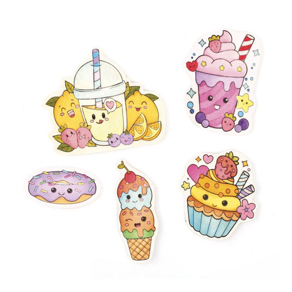 Ensemble de feuilles de crêpage Grain Magnets Kawaii