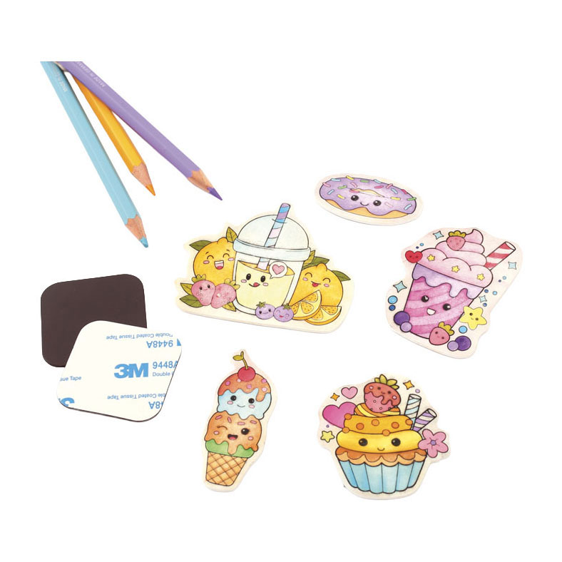 Ensemble de feuilles de crêpage Grain Magnets Kawaii