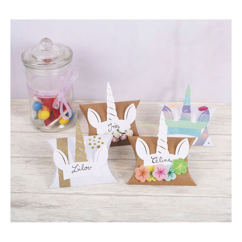 Boîtes cadeaux Graine 12,3 x 7,7 cm Kraft - 6 pièces.