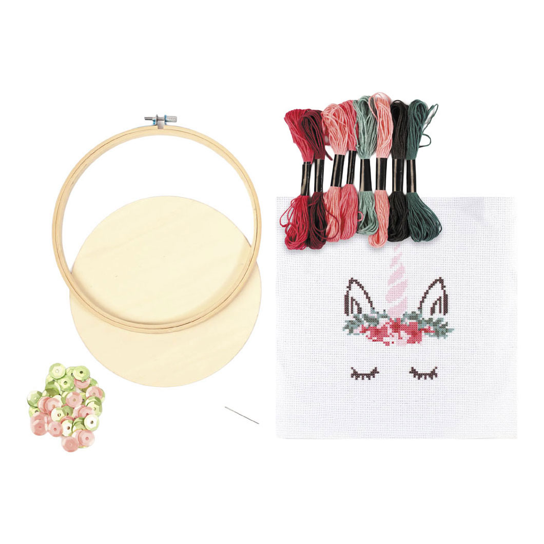 Kit de broderie Graine Licorne 15,5 cm