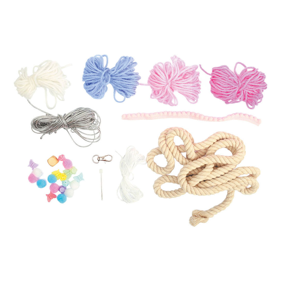 Ensemble de nœuds arc-en-ciel en macramé Graine