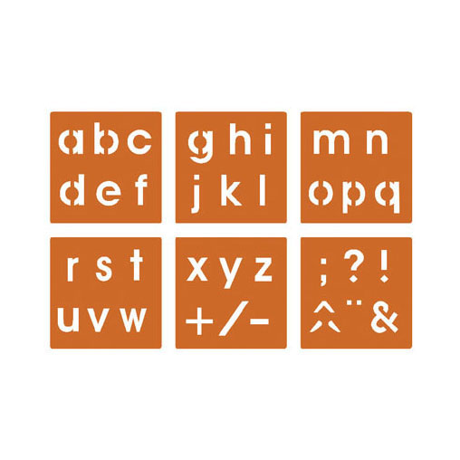 Pochoirs Graine Alphabet Petit