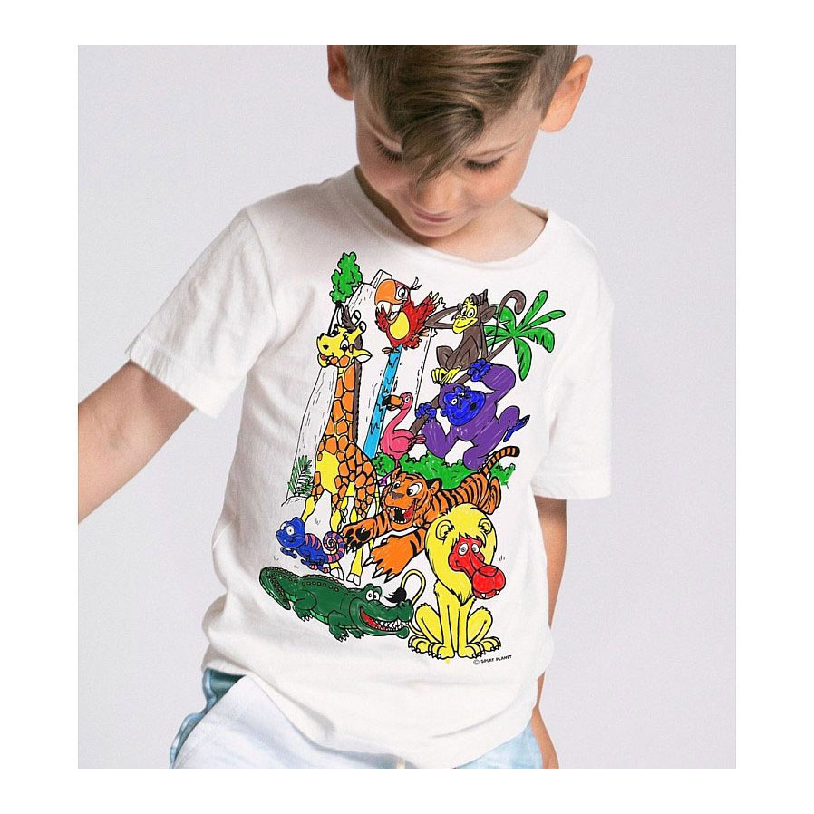 Ensemble de t-shirts Splat Planet Zoo Color pour enfants de 9 à 11 ans