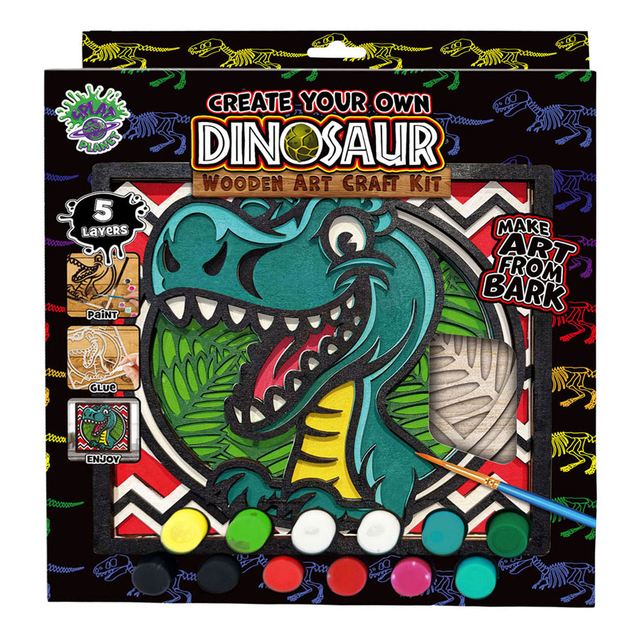 Splat Planet Wood Art Knutselset Dino