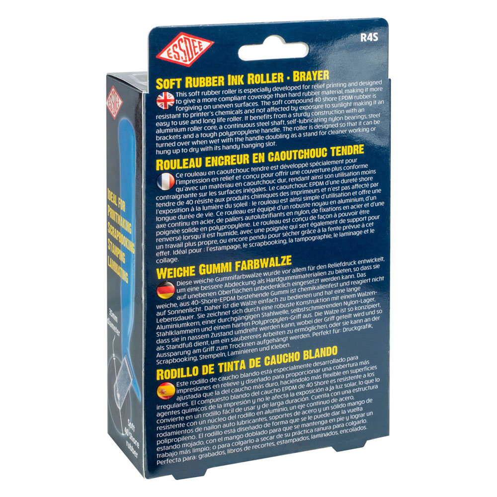 Essdee Weichgummi-Farbwalze 100 mm