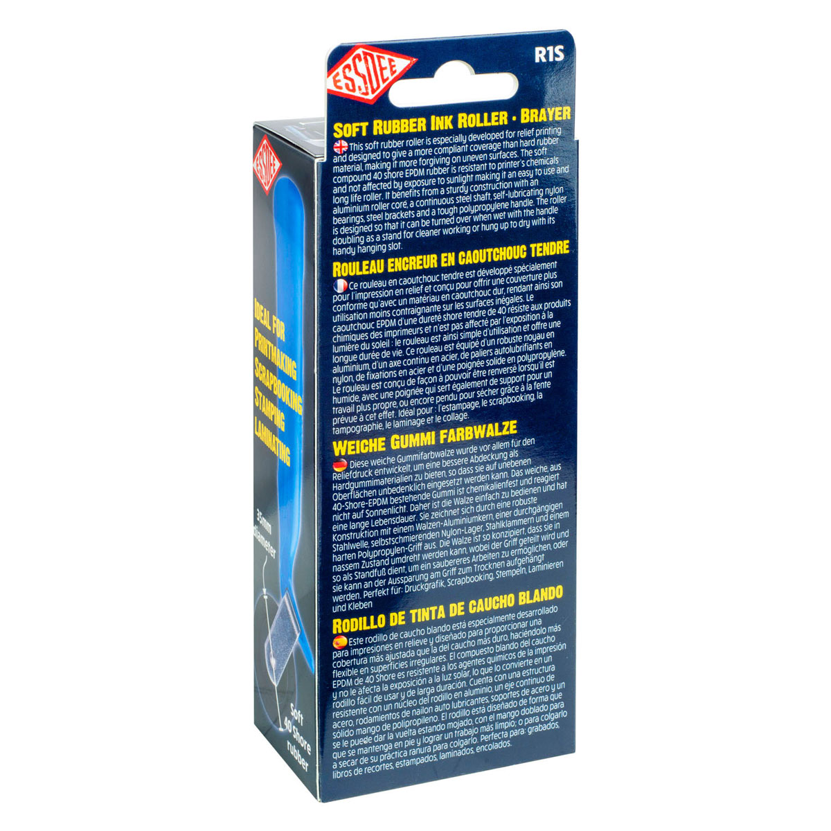 Essdee Weichgummi-Farbwalze 50 mm