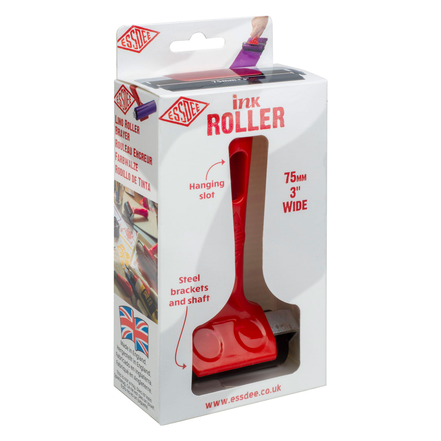 Rouleau encreur Essdee 75 mm