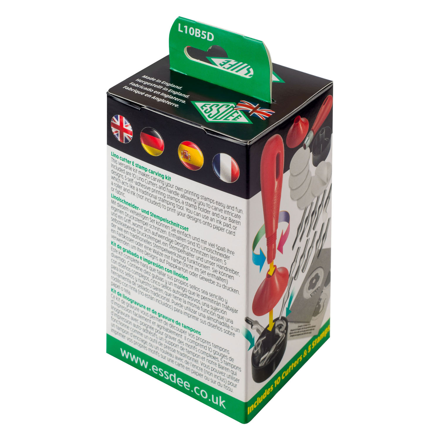 Kit de découpe de linogravure Essdee 3 en 1 - 10 lames de découpe