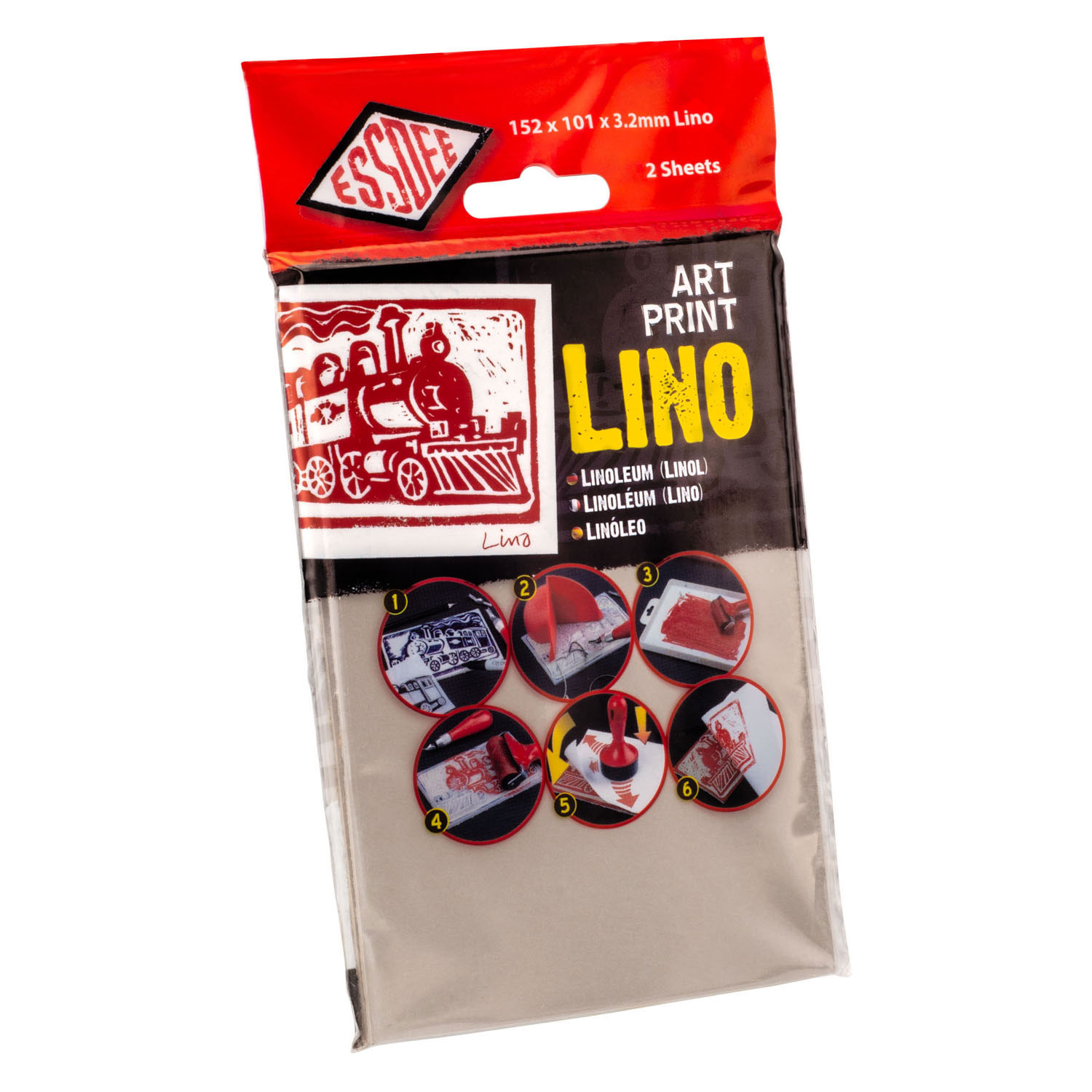 Essdee Lino Snijvellen 101x152x3,2 mm - 10 pièces.