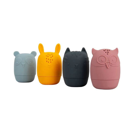 Bigjigs Siliconen Baddieren - 4st.