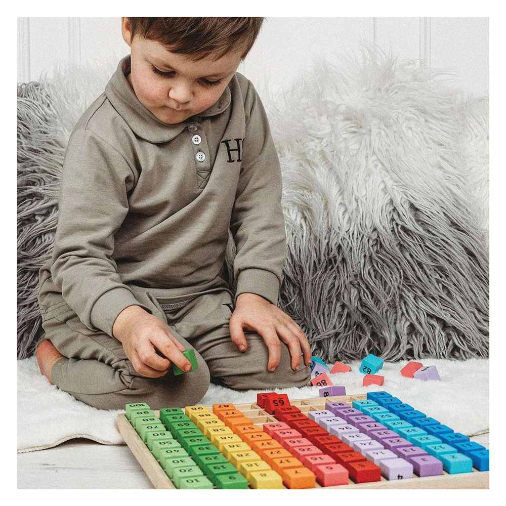 Bigjigs Houten Tafels Leren - 120dlg.