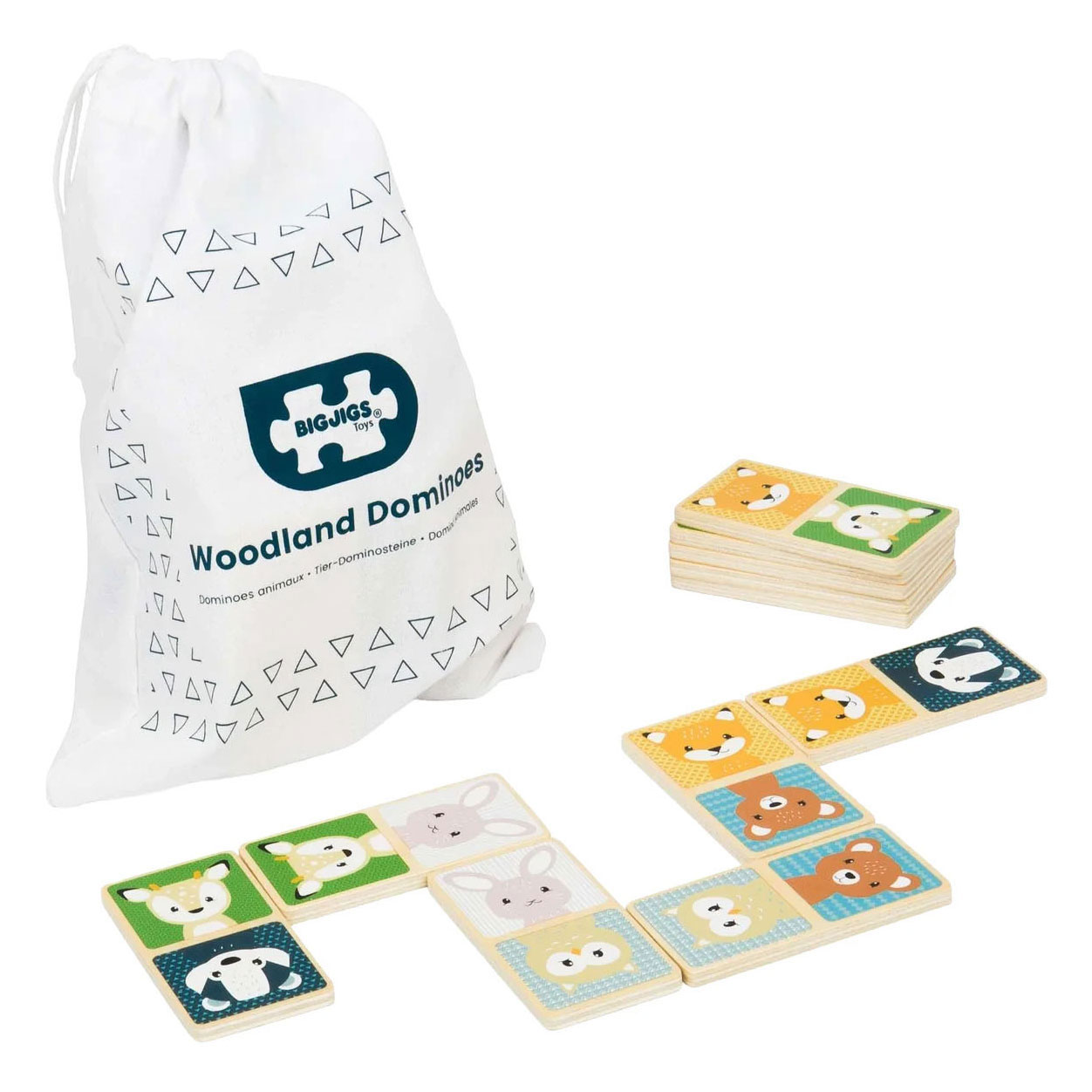 Bigjigs Houten Domino Wilde Dieren