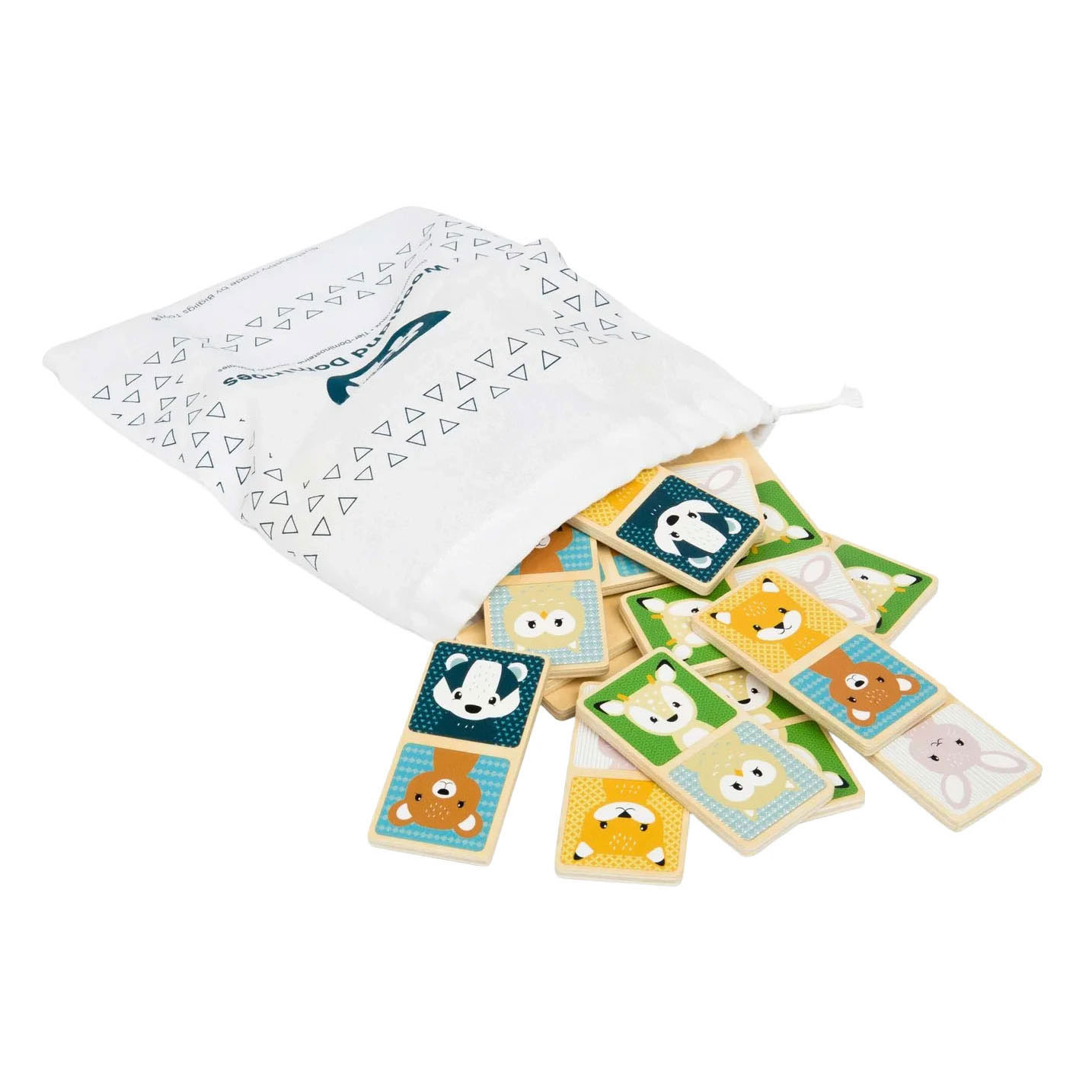 Bigjigs Houten Domino Wilde Dieren