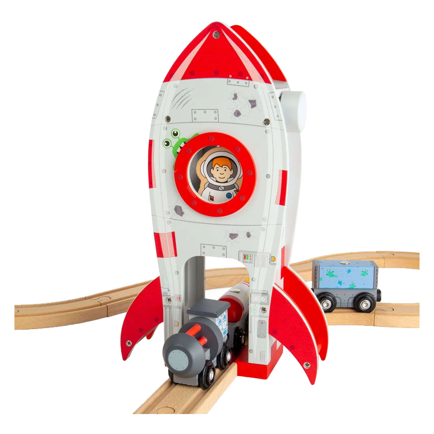 Rails en bois Bigjigs - Rocket