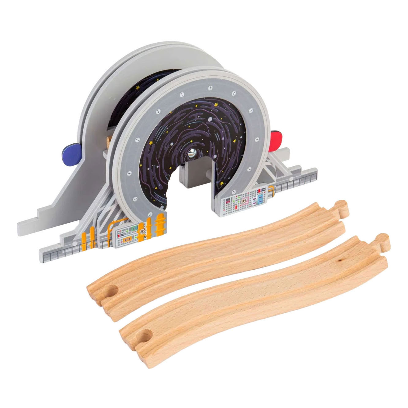 Rambardes en bois Bigjigs - Pont spatial