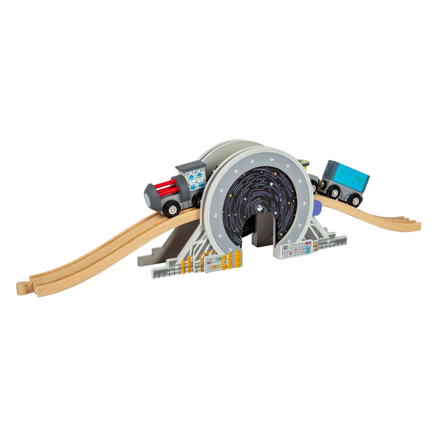 Rambardes en bois Bigjigs - Pont spatial