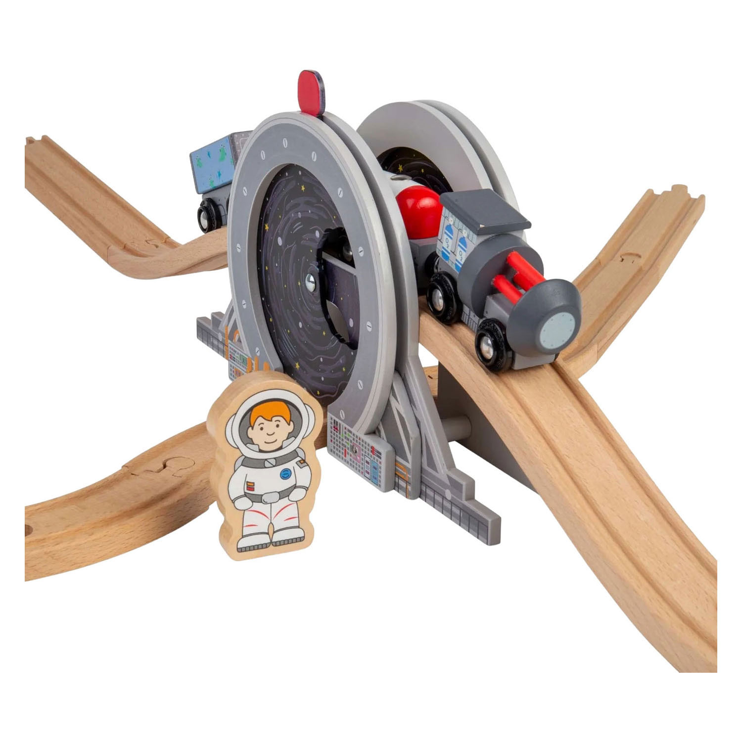 Rambardes en bois Bigjigs - Pont spatial