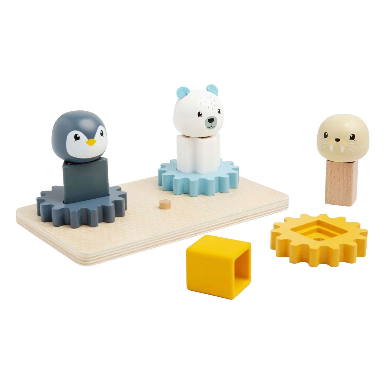 Puzzle en bois Bigjigs Pôle Nord - 10 pièces.