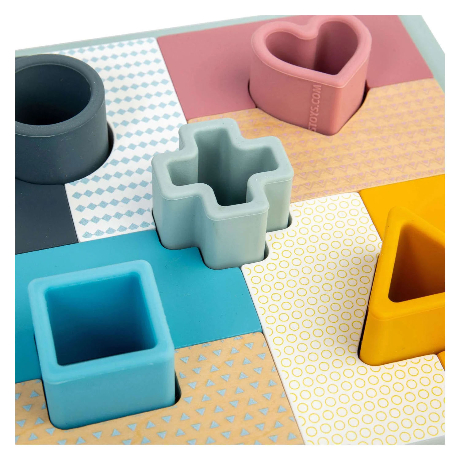 Puzzle mosaïque en bois Bigjigs - 14 pièces.