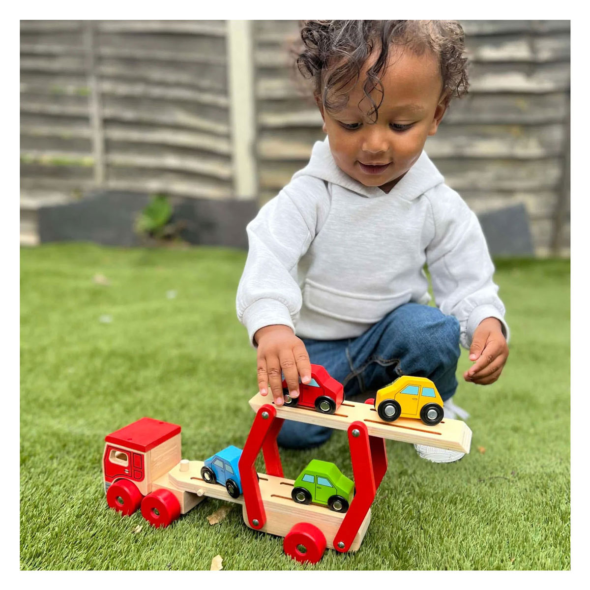 Bigjigs Houten Auto Vrachtwagen