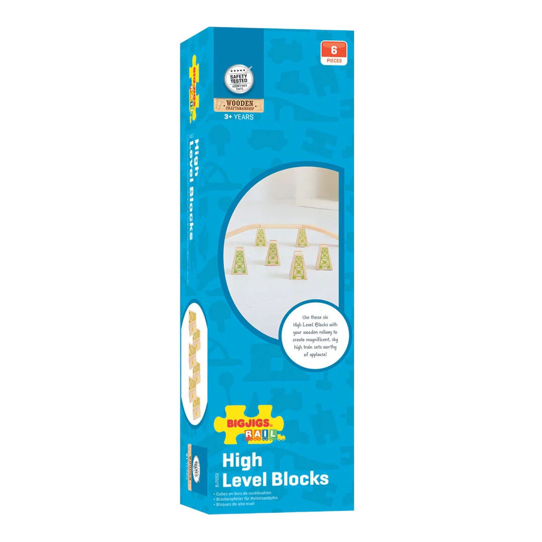 Bigjigs Holzgeländer – Brückenpfeiler – 4-teilig