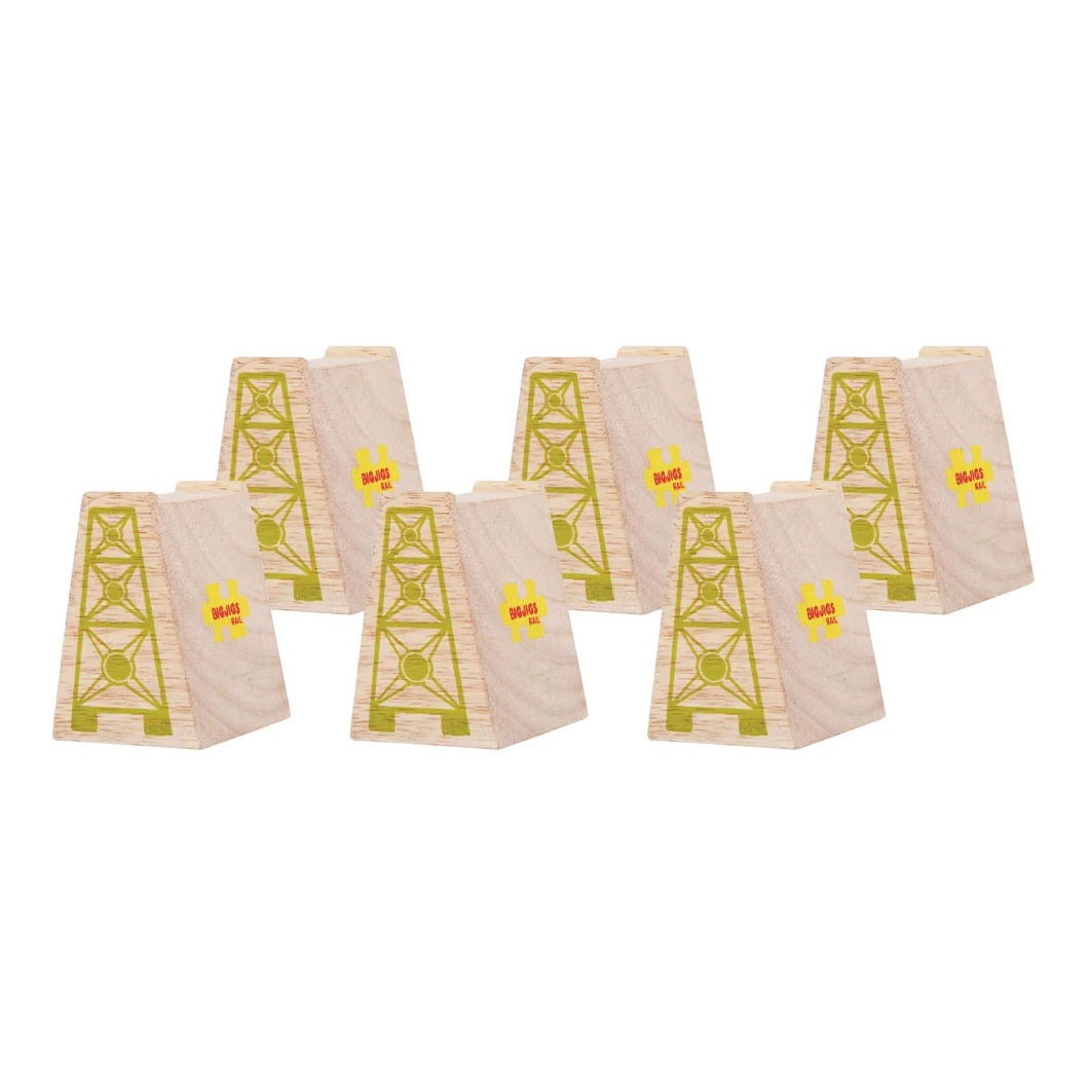 Bigjigs Holzgeländer – Brückenpfeiler – 4-teilig