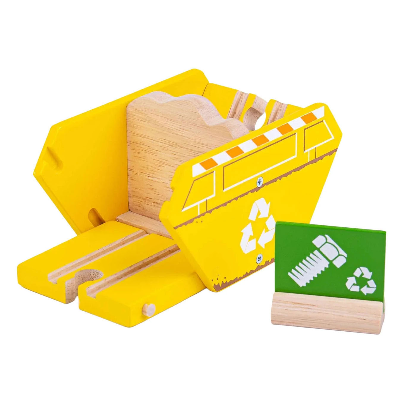 Poubelle de recyclage en bois Bigjigs