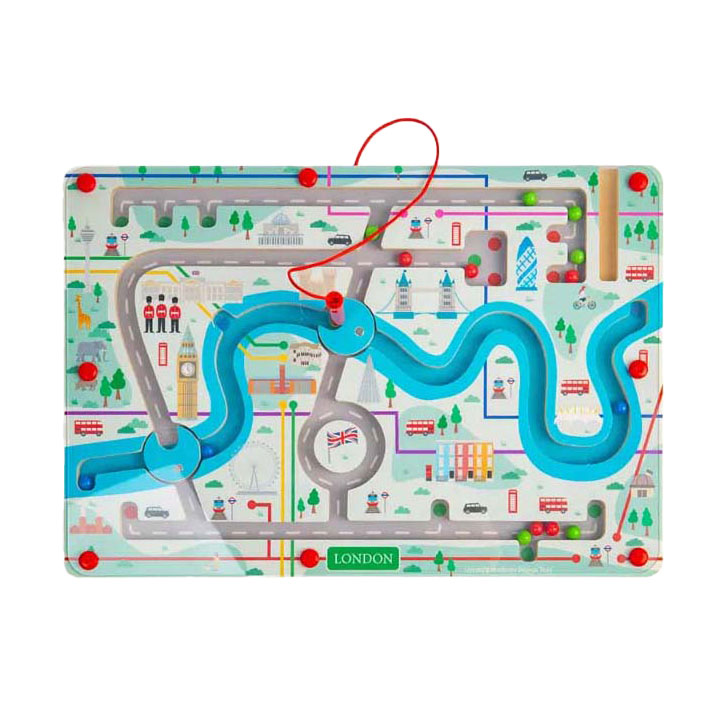 Bigjigs Magnetisches London-Labyrinth aus Holz