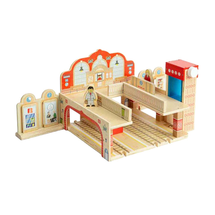 Bigjigs Houten Grand Central Station Speelset