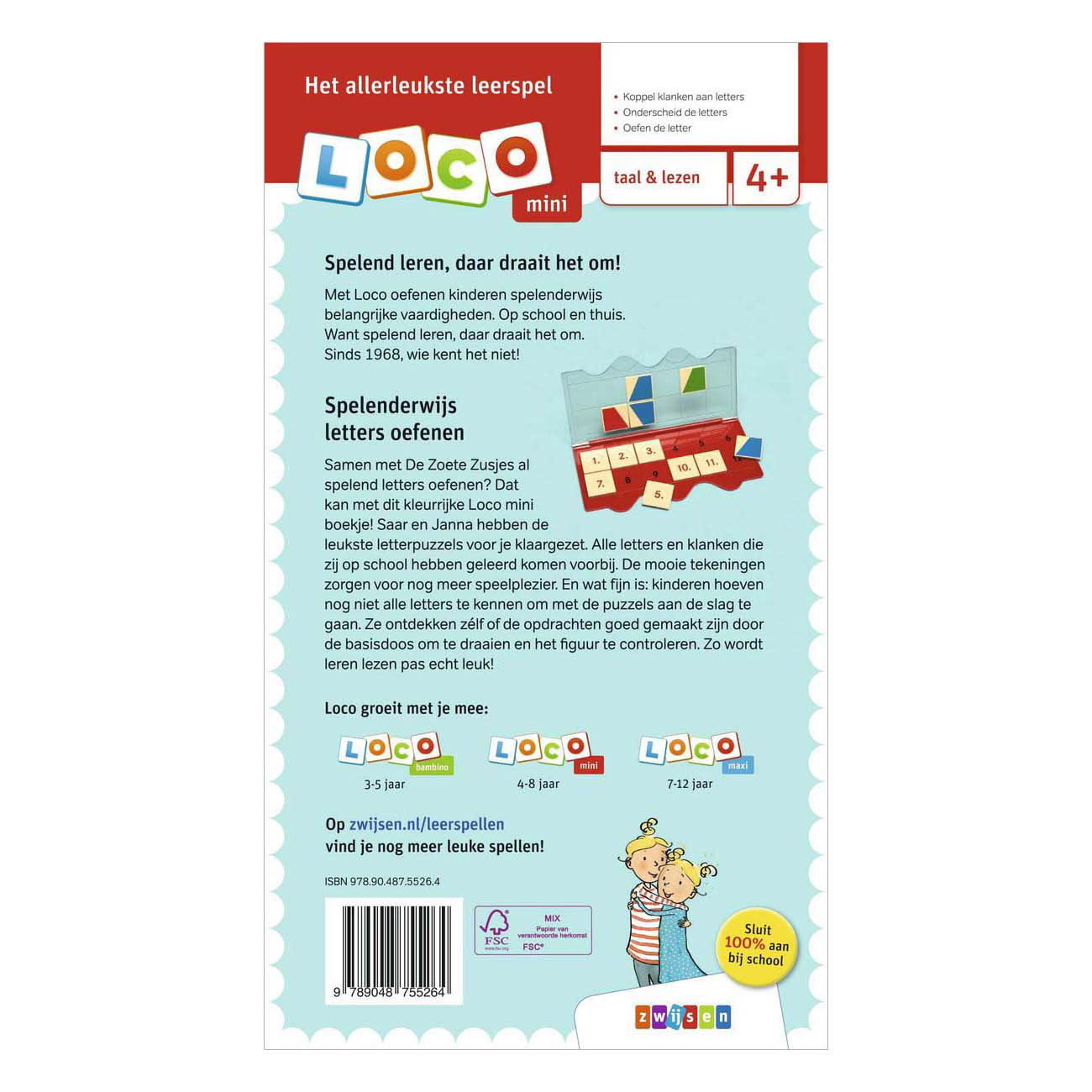 Loco Mini Die süßen Schwestern spielen mit Buchstaben | 4-6 Jahre