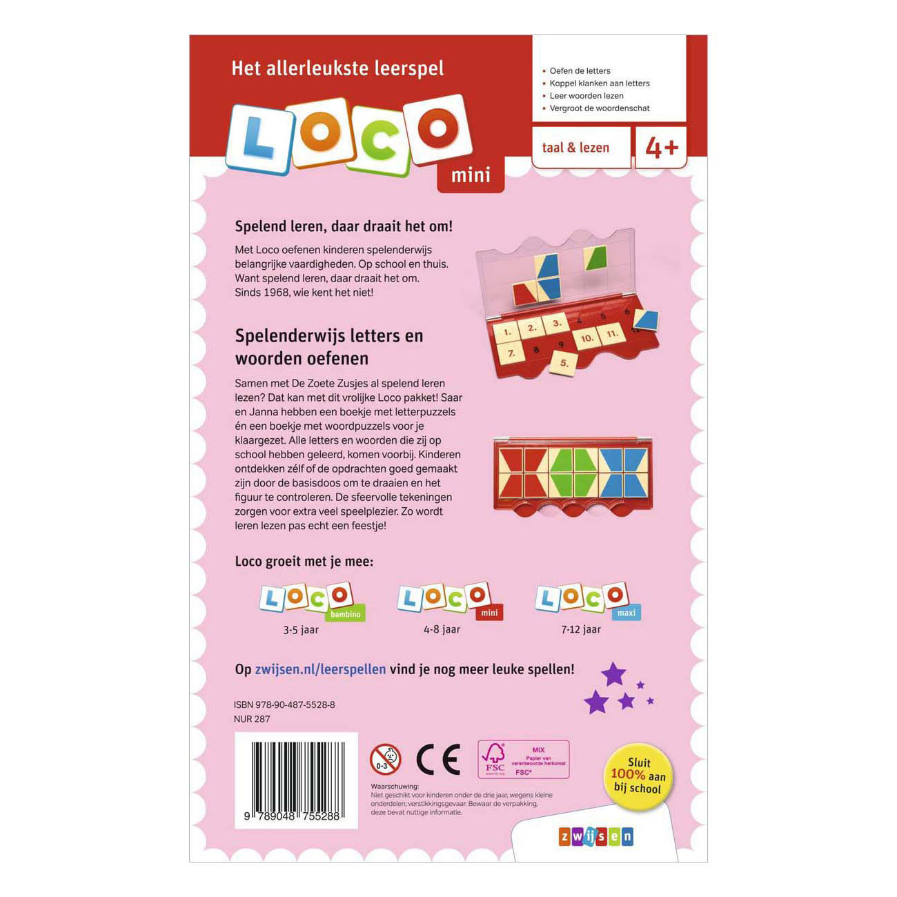 Loco mini Die süßen Schwestern spielen mit Buchstaben und Wörtern (4-8 Jahre)