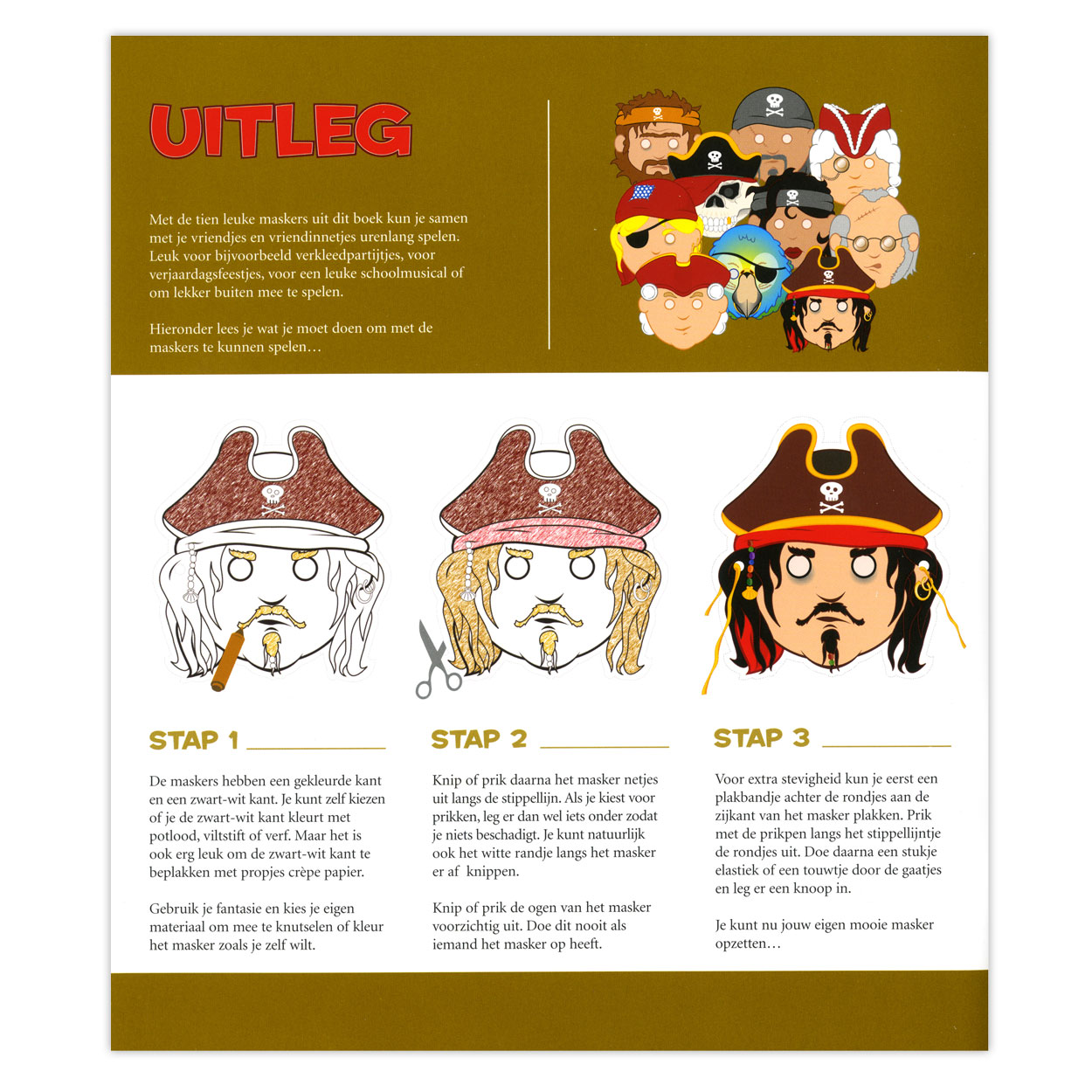 Masken: Piraten und Matrosen