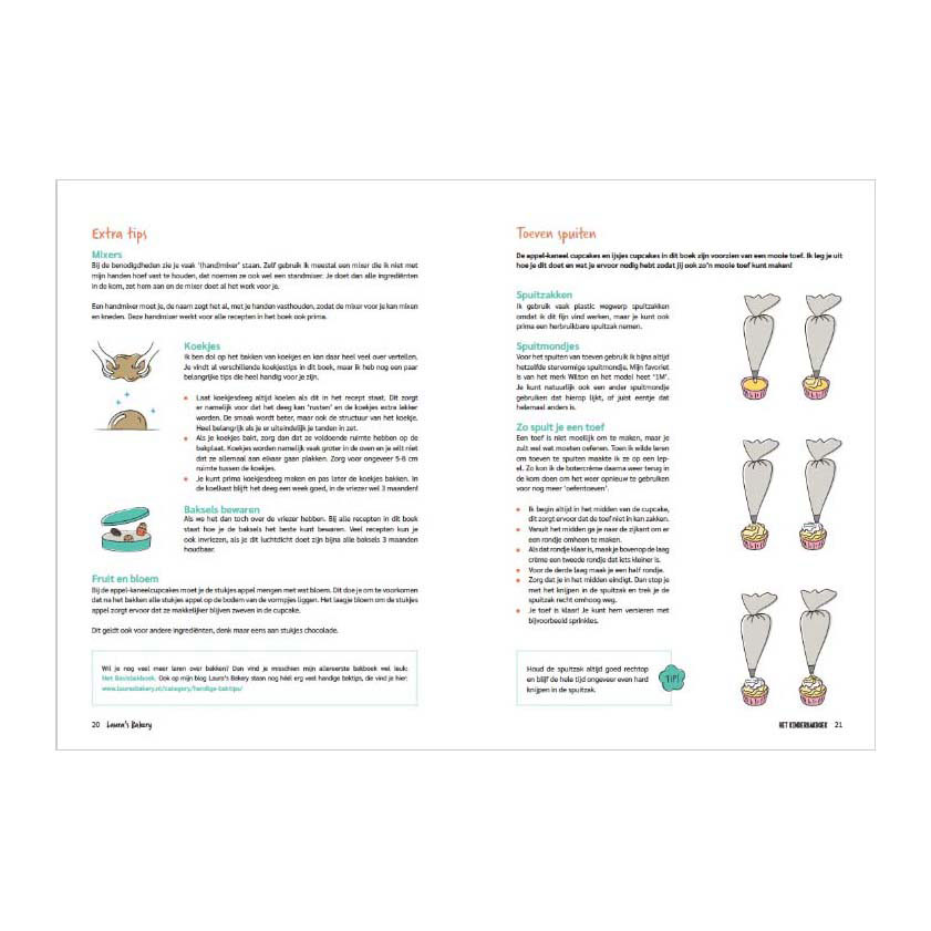 Livre de recettes de pâtisserie pour enfants de Laura's Bakery
