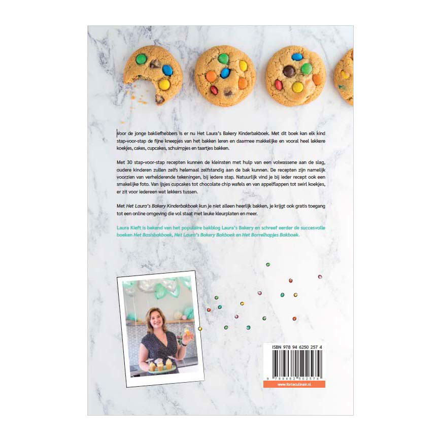 Livre de recettes de pâtisserie pour enfants de Laura's Bakery