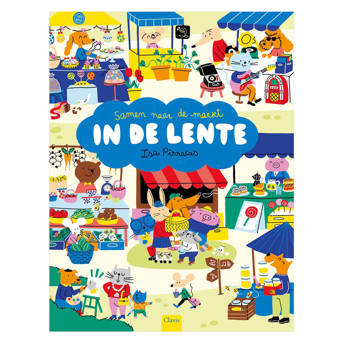 Ensemble au marché au printemps